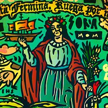 Oración a Santa Fermina . Traditional illustration, and Digital Illustration project by woodcutter Manero - 03.07.2021