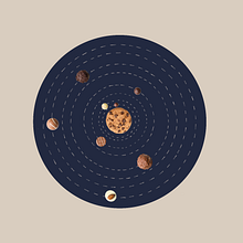  Sweet universe. Graphic Design, and Traditional illustration project by Lara Benito - 03.01.2020