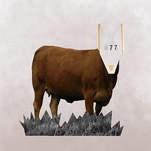 Cow. Graphic Design, and Traditional illustration project by Lara Benito - 03.01.2020