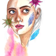 Mi Proyecto del curso: Retrato ilustrado en acuarela. Artistic Drawing project by Karin Ossa - 03.07.2021
