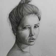 Il mio progetto del corso: Ritratto realistico con matite di grafite. Traditional illustration project by Davide - 04.01.2021