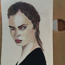My project in Watercolor Portrait from a Photo course. Un progetto di Disegno di ritratti di judygartrell7 - 08.03.2021