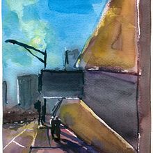 My project in Urban Landscapes in Watercolor course. Un proyecto de Pintura a la acuarela de Simon Cygielski - 07.03.2021