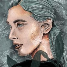 Retrato de una Ninfa. Projekt z dziedziny R, sunek c i frow użytkownika Eréndida Mancilla - 08.03.2021