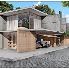 Obra Mendoza by ESTUDIO TABLON. Un projet de 3D, Architecture, Architecture numérique, Architecture d'intérieur et Illustration architecturale de Fernando Neyra Moreta - 08.03.2021