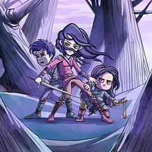 Through the forest. Character Design, Traditional illustration, Digital Illustration, and Children's Illustration project by Rodrigo Sevilla - 03.08.2021