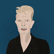 David Bowie. Digital Drawing project by Francisco Bonett - 03.08.2021