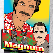 My project in Vector Illustration for Film course - Magnum p.i. series. Vector Illustration project by Norbert Takacs - 04.05.2021