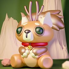 Mascota 3D: Ganolla Ein Projekt aus dem Bereich 3D, Fotoretuschierung, Kreativität, 3-D-Modellierung, Concept Art, Design von 3-D-Figuren und 3-D-Design von Daya Rivade - 07.03.2021