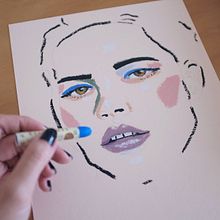 Girl of glass. Embroider project by Elo (Saturno Rosa) - 04.15.2021