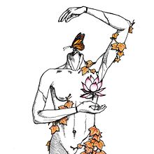 Flower in Bloom . Un proyecto de Bellas Artes, Dibujo, Dibujo a lápiz, Dibujo anatómico, Dibujo artístico, Dibujo realista, Ilustración tradicional e Ilustración con tinta de Sergi Pulido - 09.03.2021