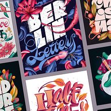 Lettering & Illustration - Collection 2020. Botanical Illustration, Digital Illustration, Digital Lettering, and Lettering project by Jimbo Bernaus - 03.09.2021