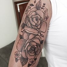 Meu projeto do curso: Tatuagem botânica com pontilhismo. Tattoo Design project by Barbara Câmara - 03.09.2021