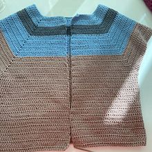 Mi Proyecto del curso:  Top-down: prendas a crochet de una sola pieza. Crochê projeto de vsumohano - 09.03.2021