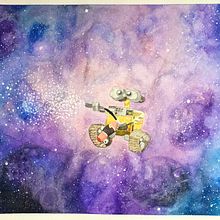 WALL-E. Watercolor Painting project by MockingjayRebe - 03.09.2021