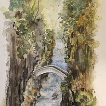 Mein Kursprojekt: Natürliche Aquarelllandschaften. Un projet de Aquarelle, Beaux Arts , et Peinture de Chri Ste - 12.03.2021