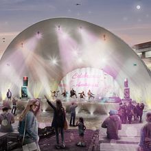 Concha Acústica Amagasi. Projekt z dziedziny Fotomontaż i Matte painting użytkownika Andres Celi - 09.03.2021