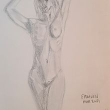 My project in Dynamic Figure Drawing course, Hands Up. Un progetto di Disegno e Disegno a matita di Grant Marven - 10.03.2021