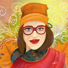 La llegada del otoño. Pencil Drawing, and Traditional illustration project by Alejandra Ochoa - 10.01.2020