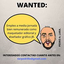 Búsqueda de empleo como maquetador editorial y diseñador JR a media jornada.. Un projet de Conception éditoriale , et Design pour les réseaux sociaux de Pedro Antonio Lara García - 10.03.2021