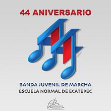Isotipo BJM 44 Aniversario. Un proyecto de Diseño de logotipos e Ilustración tradicional de Martin Mariano Hernandez Tena - 10.03.2021