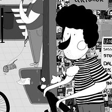 Black and white digital illustrations . Desenho digital, Ilustração tradicional e Ilustração digital projeto de Manuela Scanu - 01.12.2020