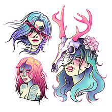 My project in Custom Tattoo Design with Procreate course. Tattoo Design, Digital Drawing, and Traditional illustration project by Valentina Montanini - 03.26.2021