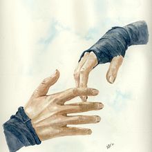 Hands / watercolour. Fine Arts project by Beatriz Rodriguez - 03.10.2021