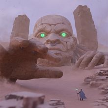 Mi proyecto: Golem Sci-Fi. 3D, Traditional illustration, and Digital Illustration project by Cristian Aquino - 03.10.2021