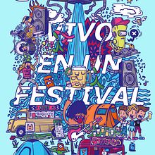 Vivo en un festival. Comic, and Traditional illustration project by Manu Vila - 03.10.2021