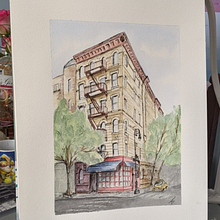 My project in Architectural Sketching with Watercolor and Ink course. Watercolor Painting project by Tara - 03.05.2021