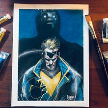 Behind The Scenes - Havok Gouache / Watercolor Painting . Pintura em aquarela projeto de Harvey Bunda - 11.03.2021