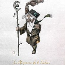 El Mago de la Naturaleza. Un proyecto de Dibujo, Dibujo a lápiz, Dibujo digital, Dibujo realista, Diseño de personajes, Ilustración editorial, Ilustración tradicional e Ilustración digital de Sergi Pulido - 11.03.2021