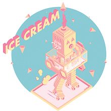 I Scream - Ice Cream. Un progetto di Illustrazione architettonica di Kim Guttmann - 11.03.2021
