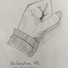 Mano diaria 02. Un proyecto de Dibujo a lápiz de chuss_pintos - 04.03.2021