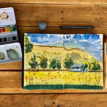 Mi Proyecto del curso: Cuaderno de viaje en acuarela. Un progetto di Pittura ad acquerello di Abby Acosta - 11.03.2021