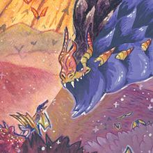 ''La Bestia Domo'' -  Técnicas de ilustración con acuarela y gouache. Character Design, Watercolor Painting, and Gouache Painting project by perytonfool - 03.11.2021