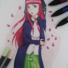 Mi Proyecto del curso: Nino Nakano. Comic, and Manga project by Jonathan Tan - 03.17.2021