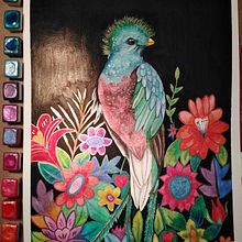 Quetzal. Un progetto di Belle arti e Pittura ad acquerello di Fernanda Nava - 12.03.2021