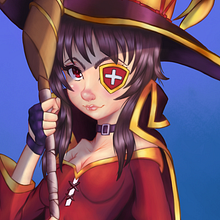 La explosión de Megumin. Digital Drawing, Digital Illustration, and Digital Painting project by Miguel A. Guzmán - 06.03.2020