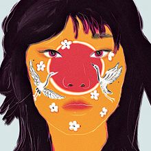 Illustration of Kicki Yang Zhang. Digital Illustration project by Sonali Mukherjee - 03.12.2021