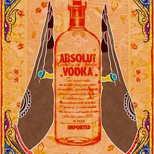 ABSOLUT VODKA - Speculative work. Advertising, and Traditional illustration project by Sonali Mukherjee - 03.12.2021