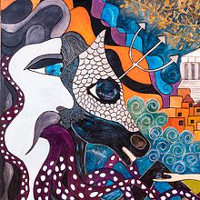 The Gift . Children's Illustration project by Lena Blonsky - 12.20.2017