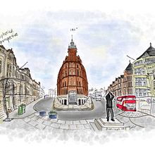 My project in Urban Sketching: Express Your World in a New Perspective course. Sketching project by suebairak - 03.12.2021