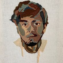 Meu projeto do curso: Auto-retrato bordado com agulha mágica. Un progetto di Artigianato e Ricamo di Frederico Valim - 12.03.2021