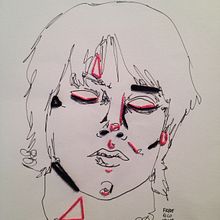 Meu projeto do curso: Técnicas de bordado experimental sobre papel. Un progetto di Artigianato, Ricamo e Disegno di ritratti di Frederico Valim - 03.11.2015