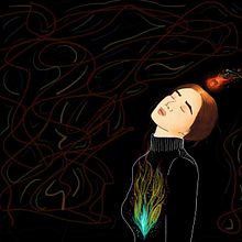 amor del que quema . Un progetto di Disegno digitale di mitzi_selene_m_s - 12.03.2021