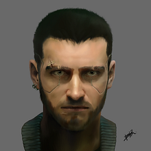 Cyberpunk Main Character(Ilustracion Digital).. Un proyecto de Ilustración digital de Bernardo López Rios - 13.03.2021