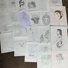 Previous works . Un progetto di Disegno artistico, Illustrazione botanica, Disegno e Disegno anatomico di Katy Saunders - 13.03.2021