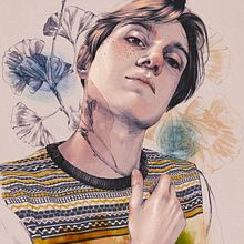 Mi Proyecto del curso: Retrato ilustrado con Procreate. Traditional illustration project by Jaime Rubio Bravo - 03.13.2021